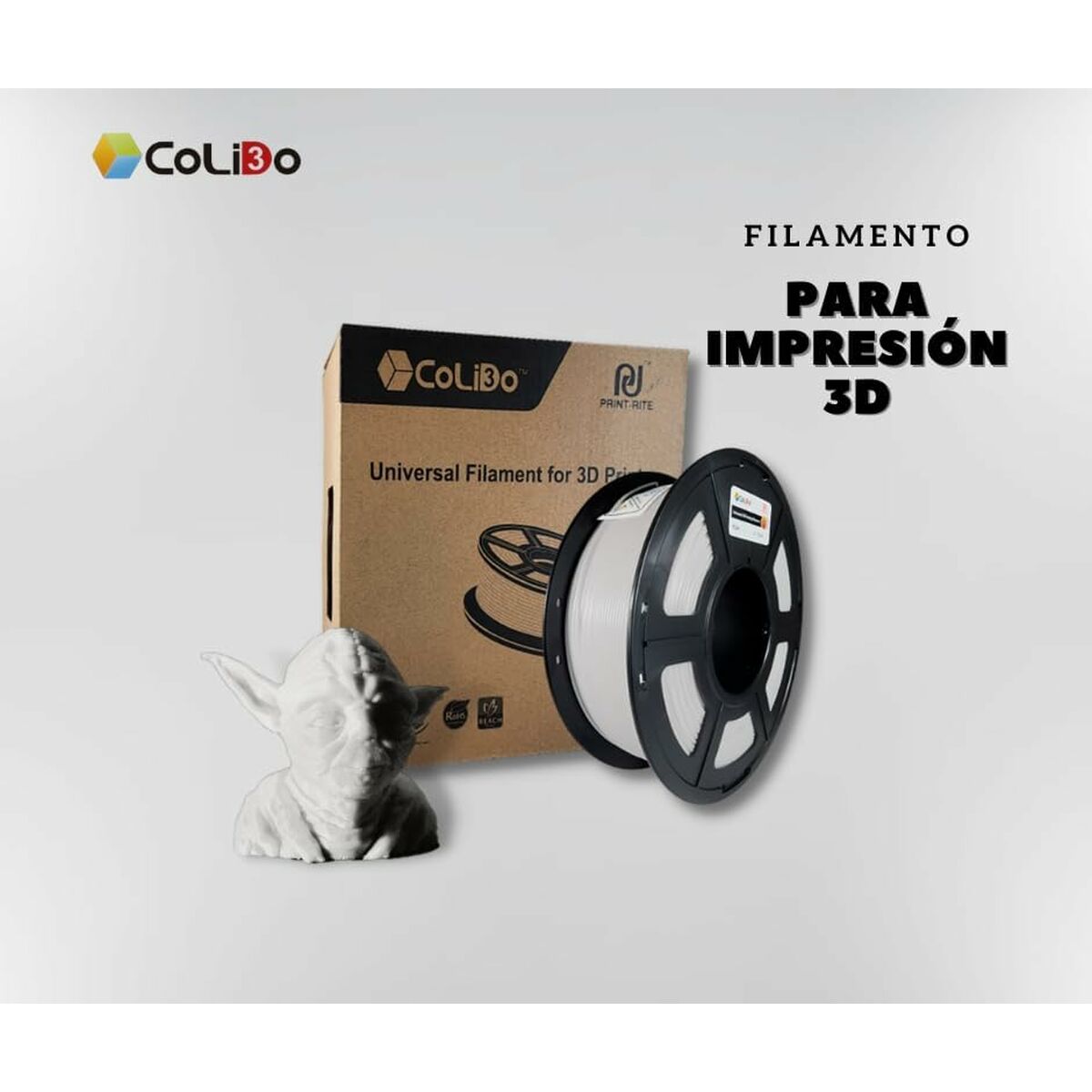 Bobina de Filamento CoLiDo COL3D-LCD163W Blanco